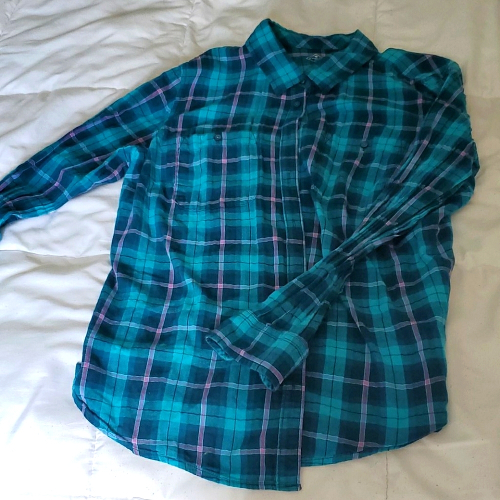 Plaid button down